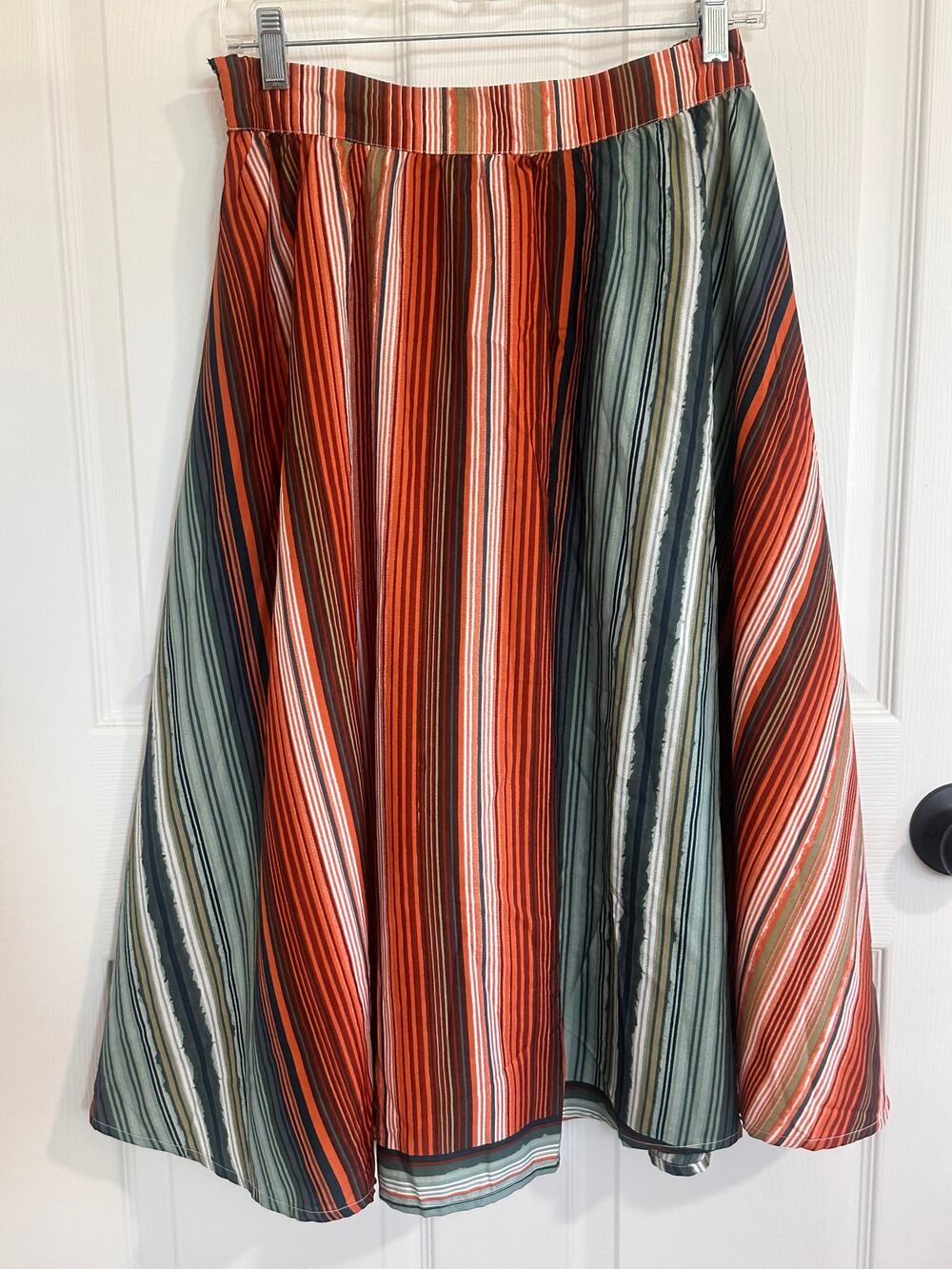 LIVE 4 TRUTH multicolor striped midi skirt in women's size Small